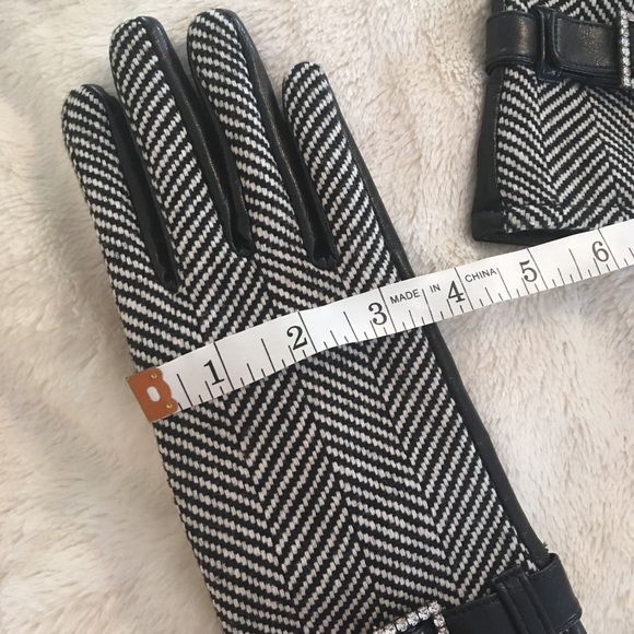 Ladies Leather & Knit Fabric Gloves - Picture 10 of 10